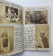 MANUSCRIPT TRAVEL DIARY CHARTING A WOMAN'S VOYAGE FROM PLYMOUTH TO GIBRALTAR, ALGERIA, MOROCCO AND ITALY
