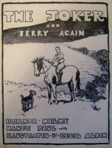 ORIGINAL ARTWORK for the dustwrapper of THE JOKER AND JERRY AGAIN by Eleanor Helme and Nance Paul