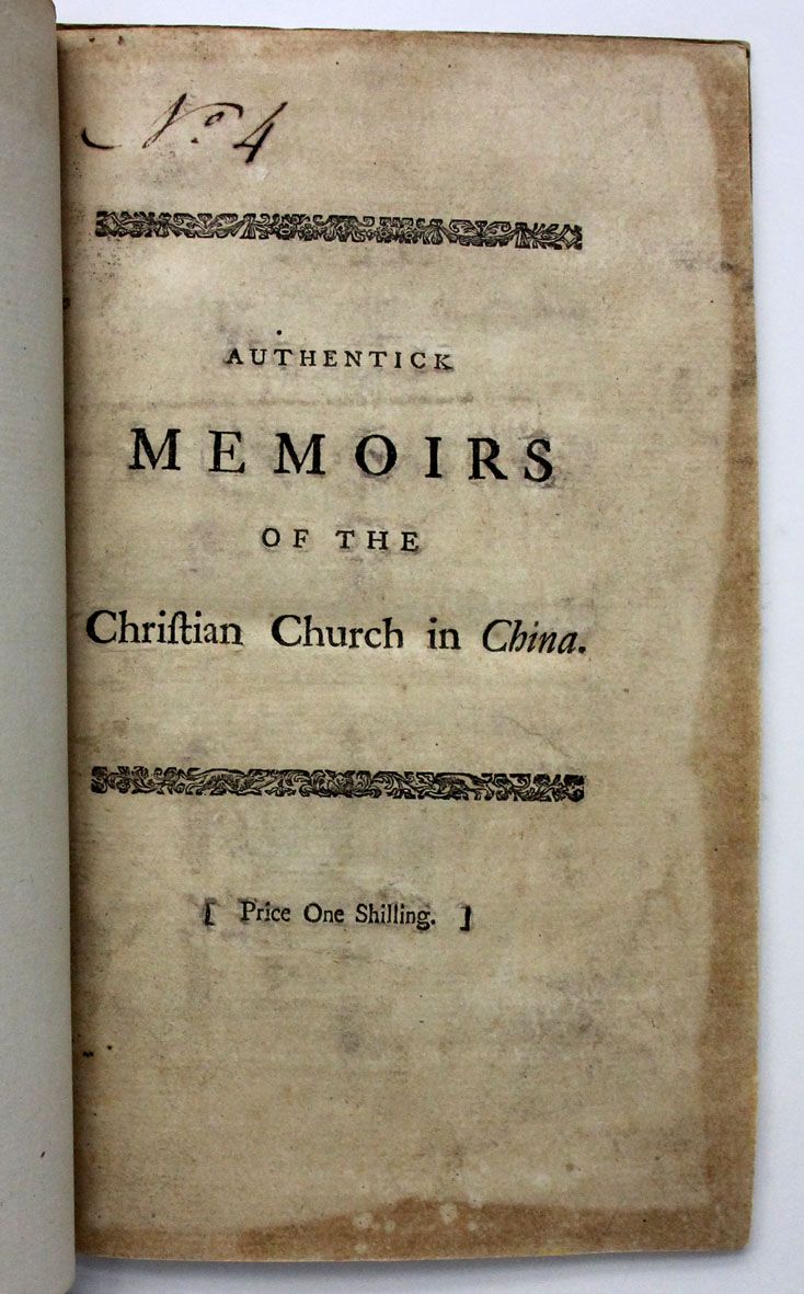 AUTHENTICK MEMOIRS OF THE CHRISTIAN CHURCH IN CHINA: -  image 2
