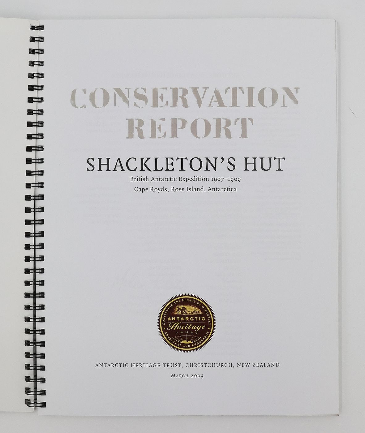 CONSERVATION REPORT: -  image 2