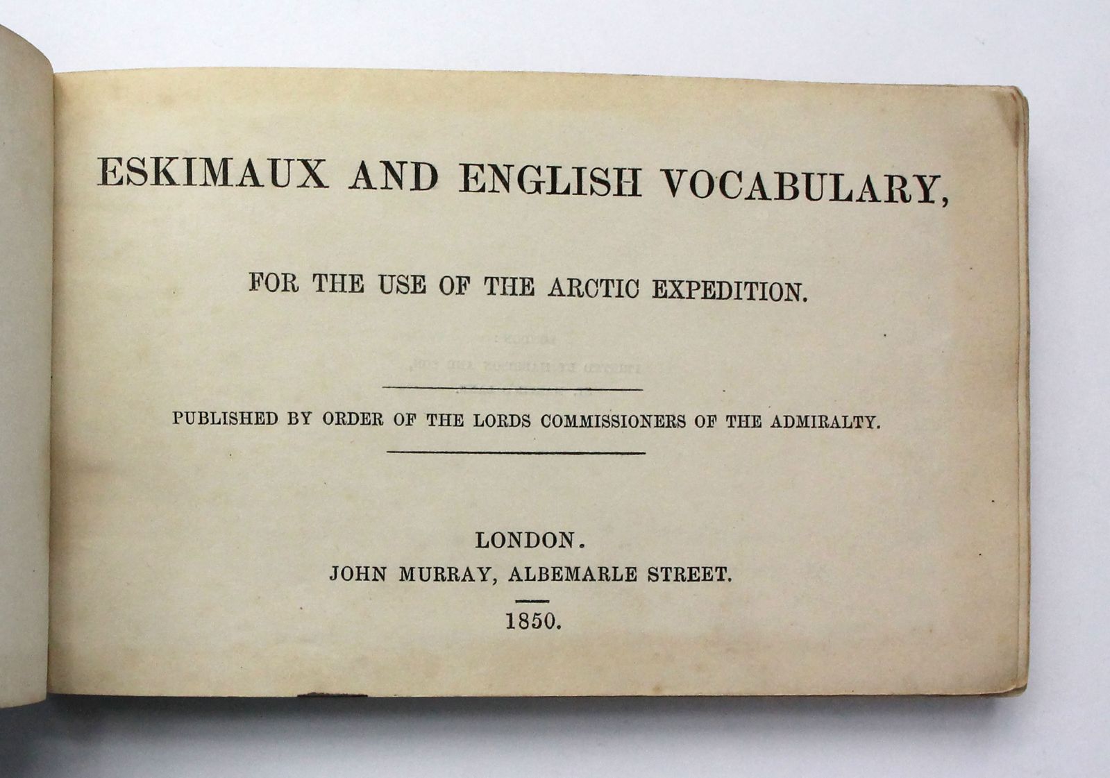 ESKIMAUX AND ENGLISH VOCABULARY, -  image 4