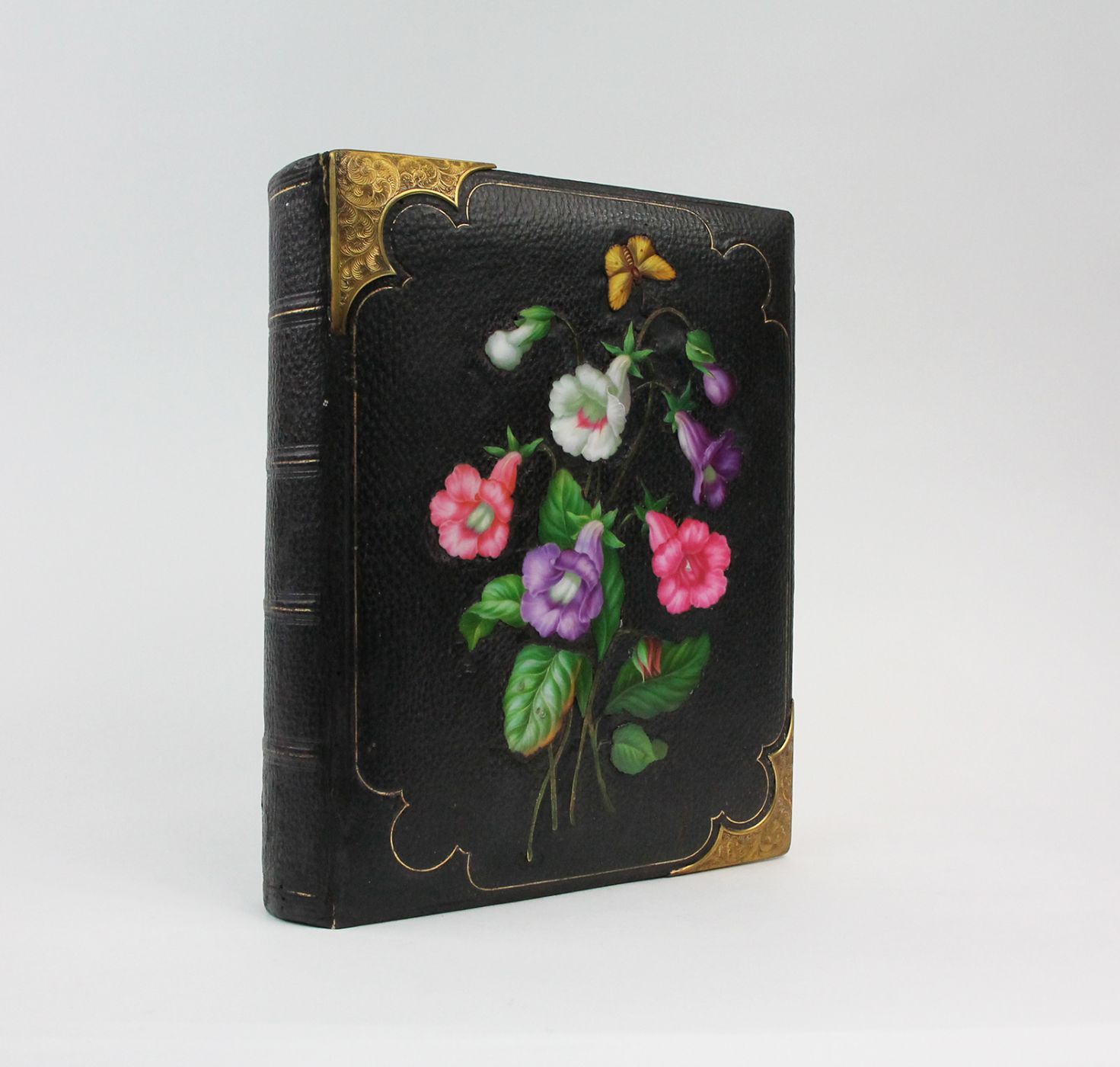 EUROPEAN GRAND TOUR PHOTOGRAPH ALBUM IN A VIENNESE PORCELAIN-DECORATED BINDING -  image 1