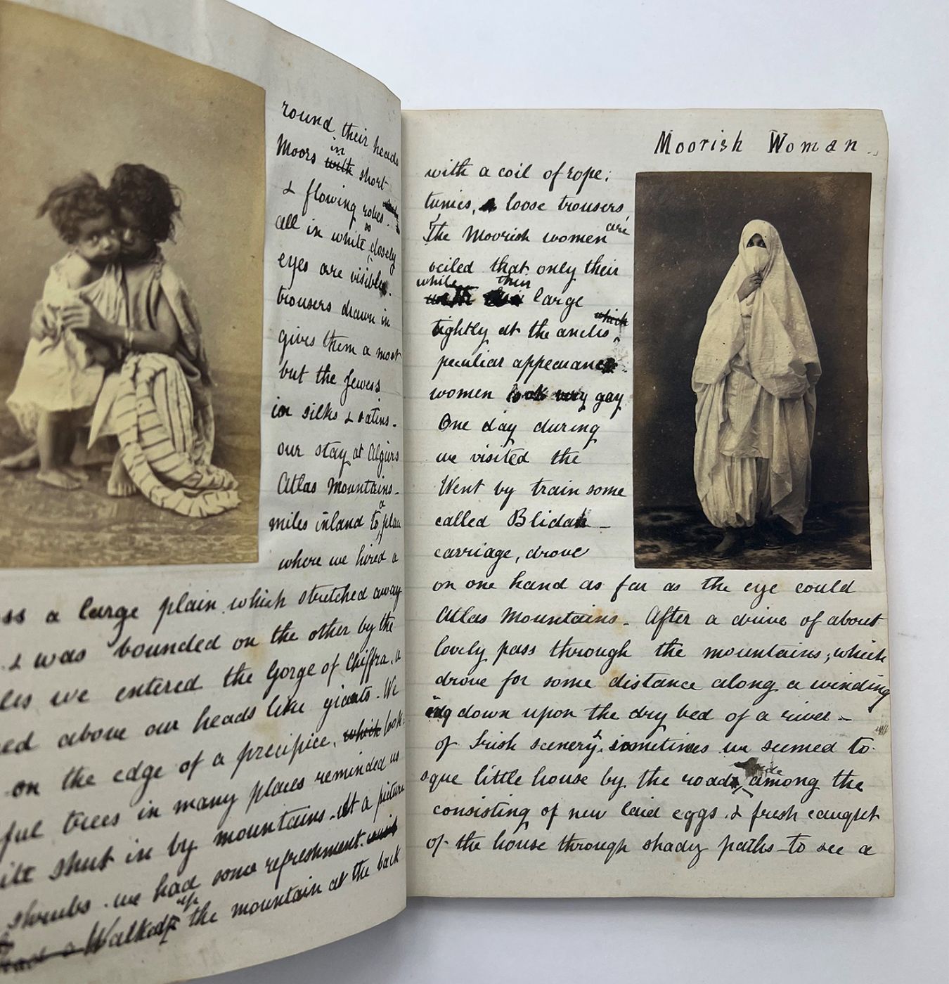 MANUSCRIPT TRAVEL DIARY CHARTING A WOMAN'S VOYAGE FROM PLYMOUTH TO GIBRALTAR, ALGERIA, MOROCCO AND ITALY -  image 4