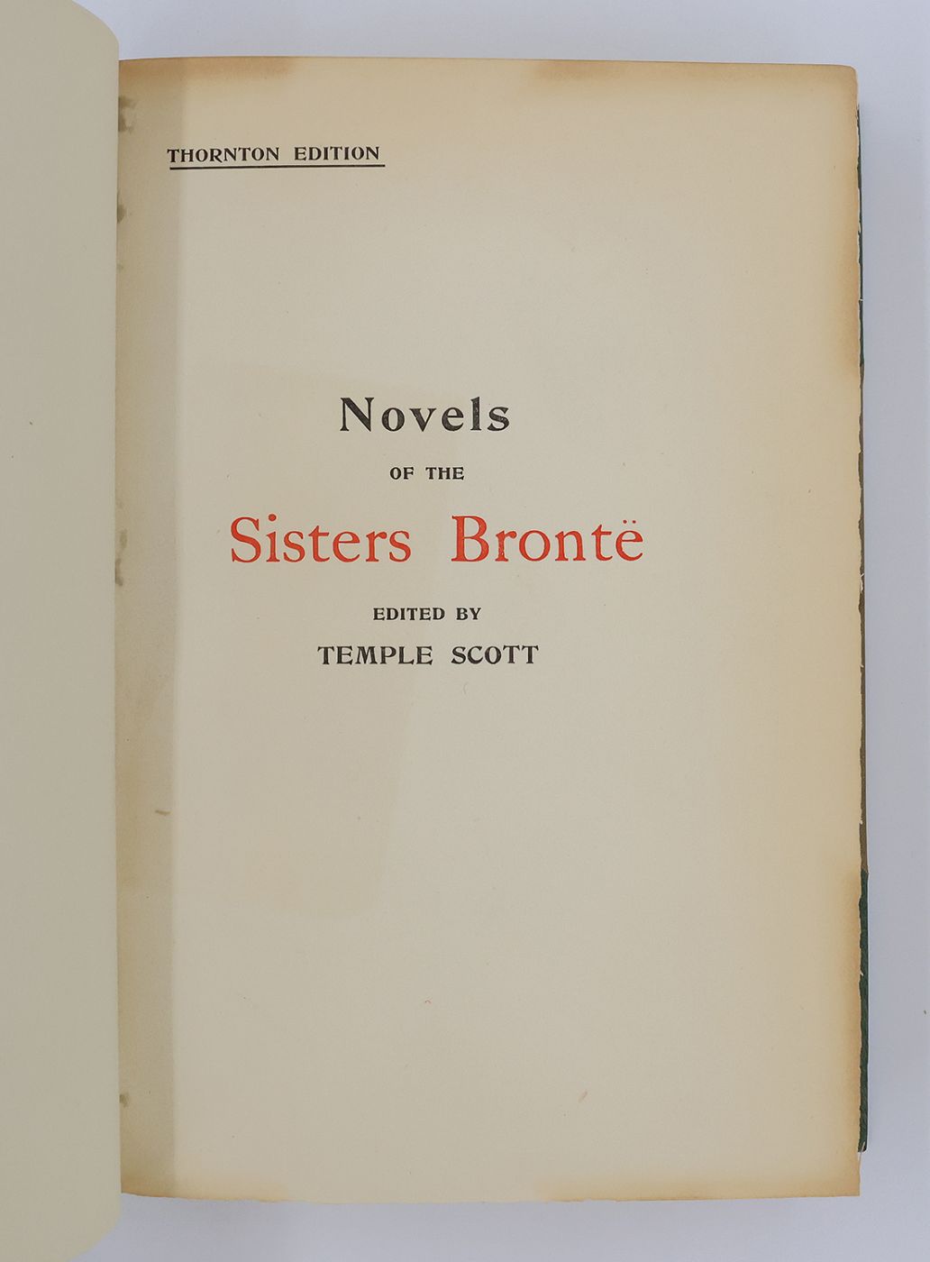 NOVELS OF THE SISTERS BRONT. The Thornton Edition. -  image 3
