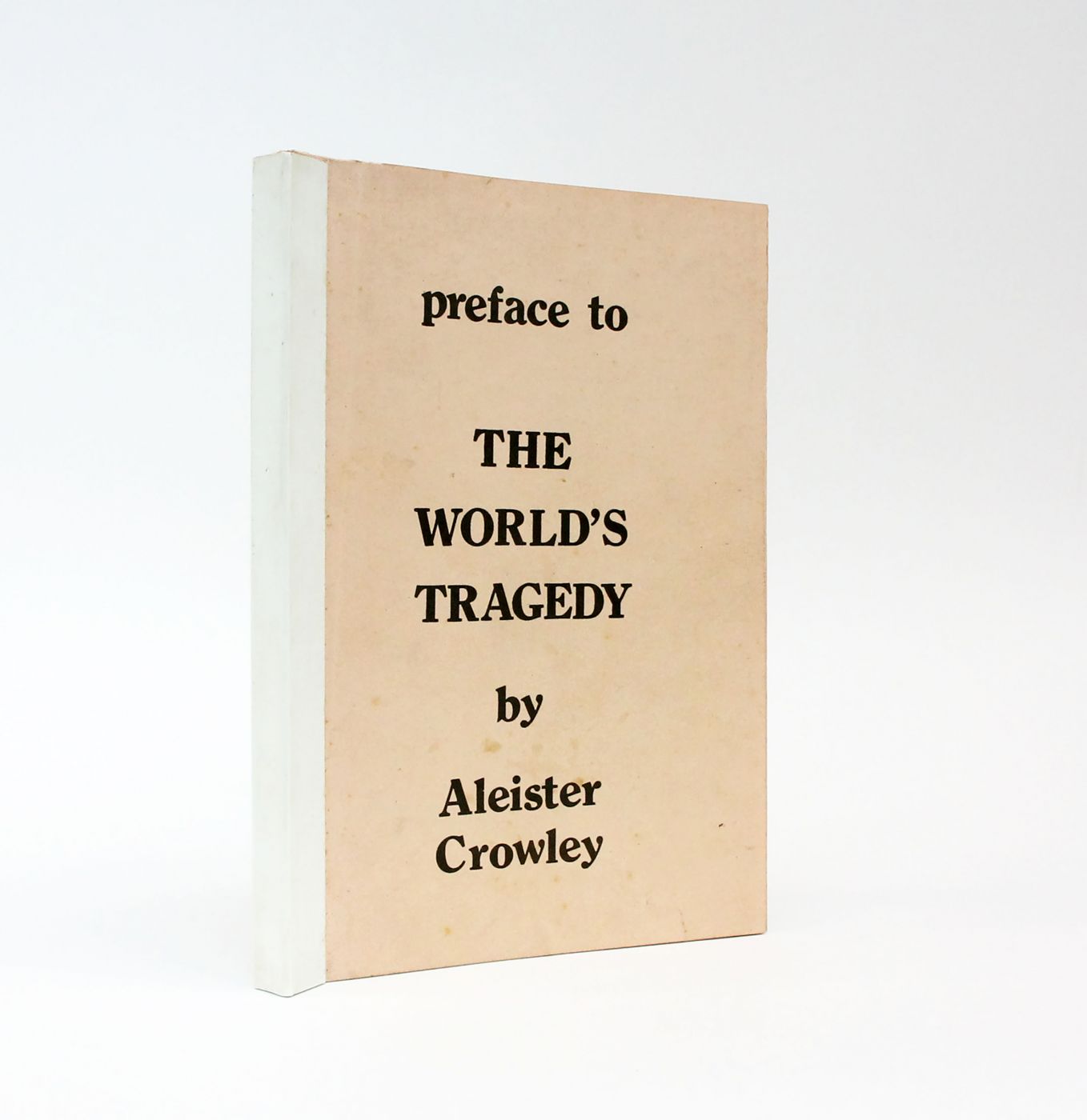 PREFACE TO THE WORLD'S TRAGEDY -  image 1