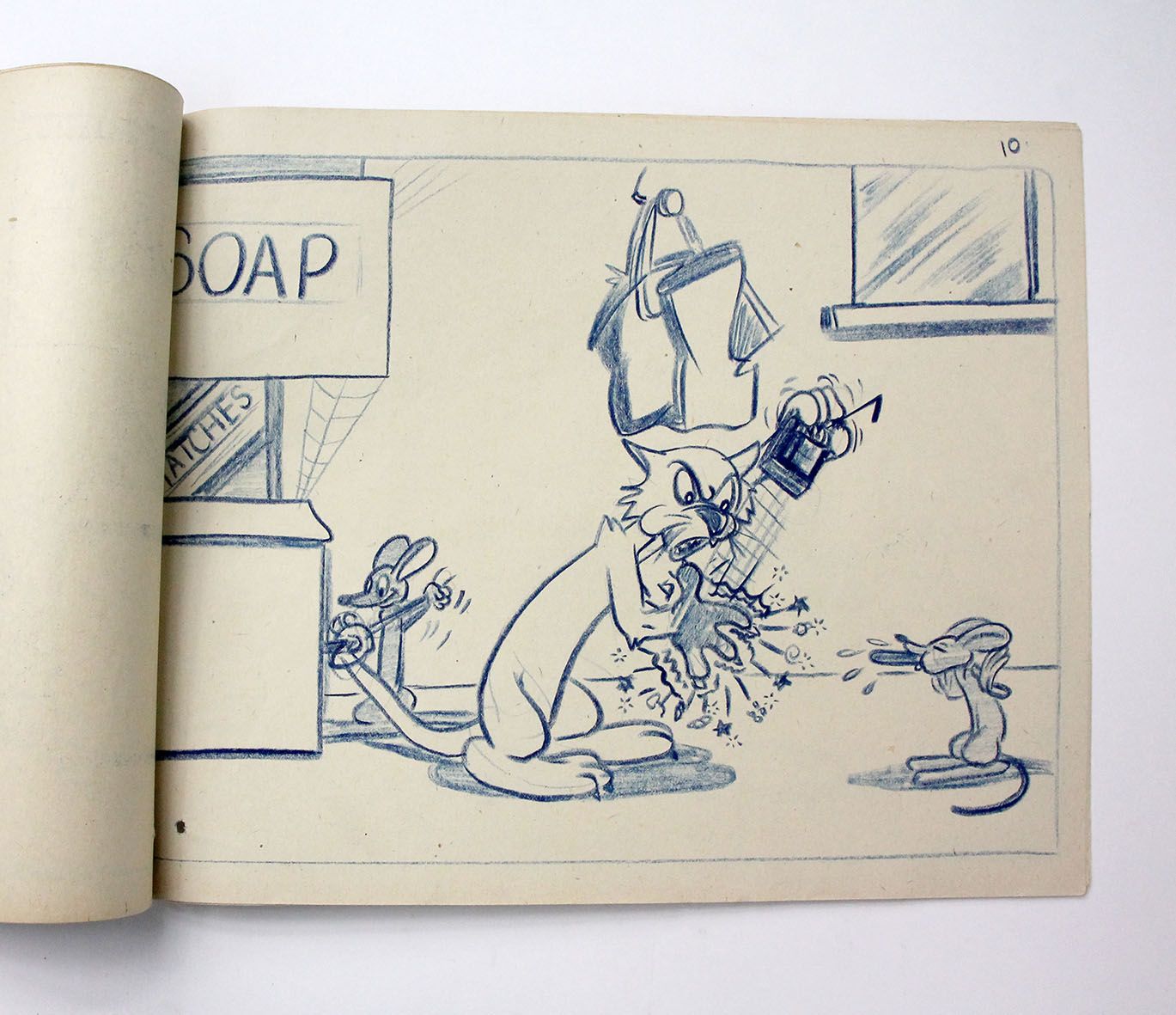 ROUGH SKETCHES SHOWING CAT AND TWO MICE IN A PANTRY. -  image 3