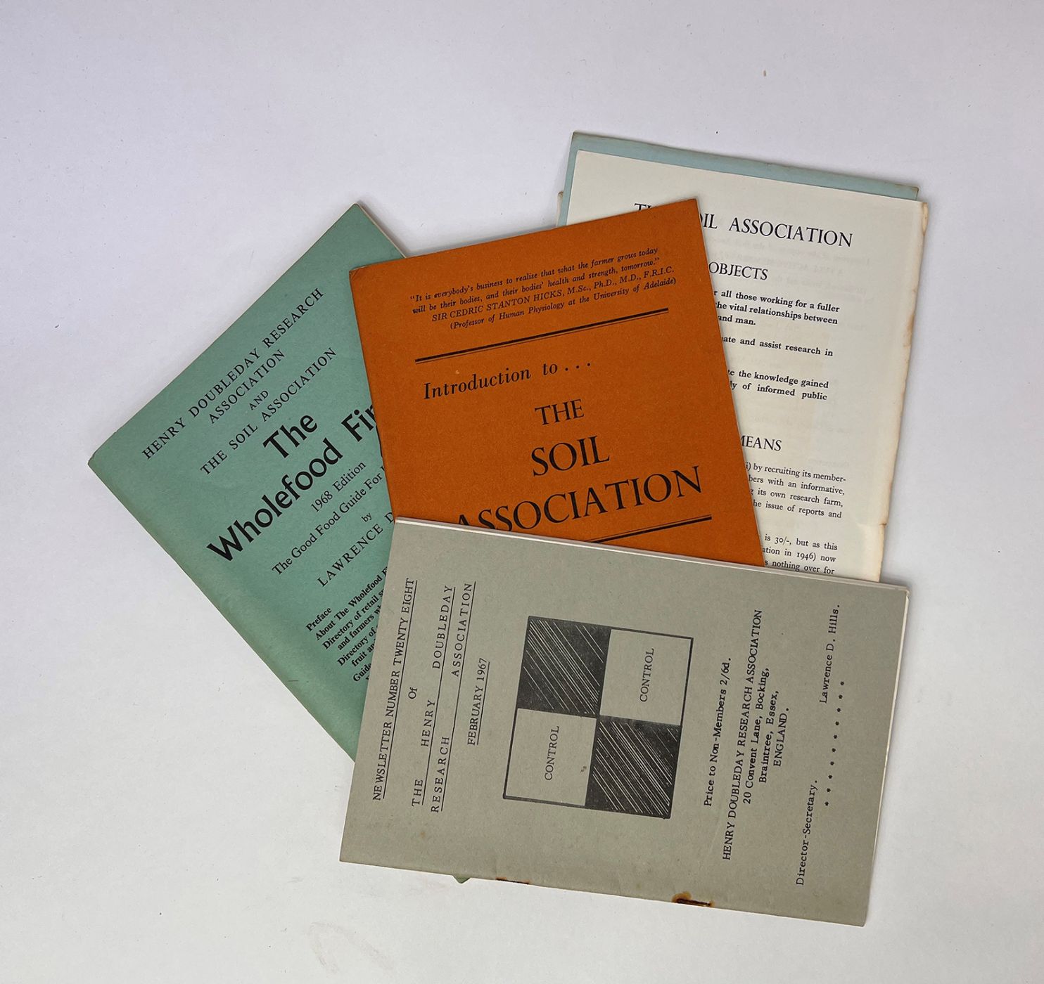 SMALL COLLECTION OF EARLY PUBLICATIONS RELATING TO THE ORGANIC FOOD MOVEMENT -  image 1