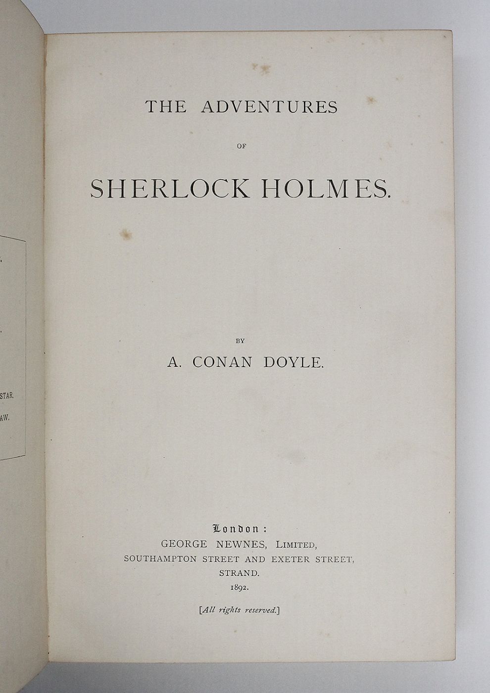 THE ADVENTURES OF SHERLOCK HOLMES with THE MEMOIRS OF SHERLOCK HOLMES. -  image 5
